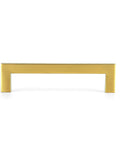 30 Pack 5 Inch Stainless Steel Cabinet Handles Square Cabinet Pulls Brushed Brass Hardware front view