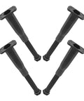 Beefy 4 Pcs Adjustable Furniture Legs and Table Leg Extenders Heavy Duty Steel and Plastic Bed Frame Support Brackets, top view
