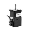 Stepper motor 42HS40-YC-PD, NEMA17, black housing with silver output shaft and side connector