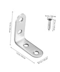 Stainless Steel L Brackets With Screws Set For Raised Garden Beds And Furniture Frames, Heavy Duty Corner Brackets For Tables, Doors