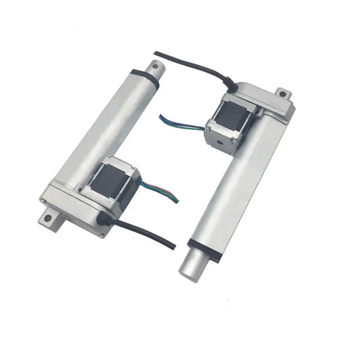 Straight Up Heavy Duty Linear Actuator With Stepper Motor Dc Electric 50 To 500 Mm Stroke smooth operation in aluminum housing.