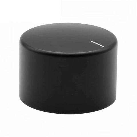 38 Mm Cnc Aluminum Volume Knob Feels Smooth As Butter To Turn For Hifi Amp Dac And Turntables black anodized finish top view