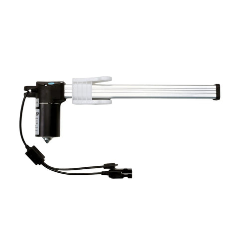 Beefed Up Power Recliner Actuator Replacement Kit For Sofa Lift Chairs Featuring Dual Pin Plugs and smooth linear slide motor.
