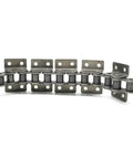 Precision 08B-1 Single Row Roller Chain 1.5M Short Pitch Heavy Duty Drive Link For Industrial Machinery Power Transmission With Double Hole Attachments.