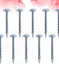 Self Tapping Wood Screws In Carbon Steel Lightweight And Beefy 100 Pack One And One Quarter Inch Half Tooth Coarse Thread