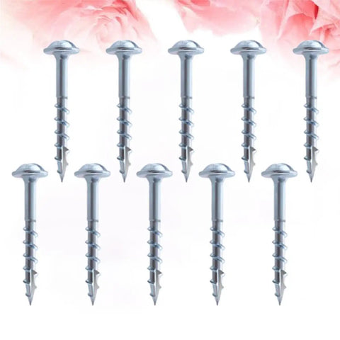 Self Tapping Wood Screws In Carbon Steel Lightweight And Beefy 100 Pack One And One Quarter Inch Half Tooth Coarse Thread
