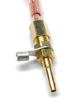 Gold metallic connector of Plasma Torch Heads And Handles Kit For Easy Weld 20P 251 Plasma Cutters With IPT-20C Replacement Torch Assembly
