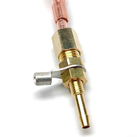 Gold metallic connector of Plasma Torch Heads And Handles Kit For Easy Weld 20P 251 Plasma Cutters With IPT-20C Replacement Torch Assembly