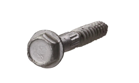 Close-up of a Beefy Heavy-Duty SDS Connector Screw One Quarter Inch By Six Inch, showing hex head and thread detail.