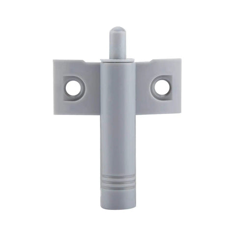 Twenty Piece Grey Plastic Soft Close Drawer Dampers For Kitchen Cabinets Wardrobes And Dressers smooth close mechanism in gray.
