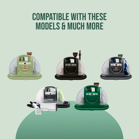 Replacement Dirty Tank For Bissell Little Green Portable Carpet Cleaners White OEM 2037144 Fits 1400 Series models shown