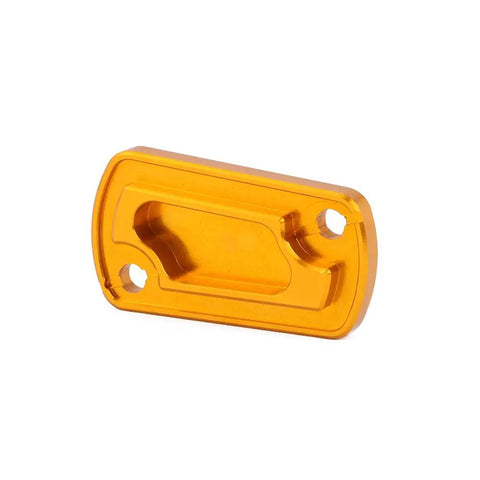 Premium 6061 T8 Aluminum Front And Rear Brake Fluid Reservoir Cover Cap Set For RM125 RM250 2001 2008 RMZ250 2007 2022 RMZ450 2005 2022 RMX450Z 2010 2017 Dirt Bike Gold Finish - gold aluminum cap