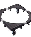 Adjustable Washing Machine Base And Telescoping Furniture Dolly With Four Rubber Wheels Swivel Locking Casters Fits 16 To 22 Inches