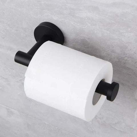 5 Piece Bathroom Accessories Kit In Brushed Stainless Steel Wall Mounted Hardware Set With Toilet Paper Holder