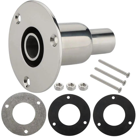 Stainless Steel 316 Through Hull Exhaust Skin For 24mm Tube Fitting Marine Grade Socket Hardware For Diesel Parking Heaters