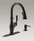 Worth Kitchen Sink Faucet In Oil Rubbed Bronze With Single Lever Handle High Arc Swivel Spout For Easy Filling And Cleaning Ceramic Disc Valve Built To Last DockNetik Magnetic Docking System