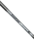 Six Piece Ladies Flex Golf Iron Shafts Parallel Tip Lightweight Mid Launch Profile Boosts Birdie Yardages And Helps You Fly Straight Down The Range With Serious Power silver steel iron shaft close-up view