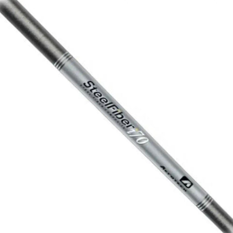 Six Piece Ladies Flex Golf Iron Shafts Parallel Tip Lightweight Mid Launch Profile Boosts Birdie Yardages And Helps You Fly Straight Down The Range With Serious Power silver steel iron shaft close-up view