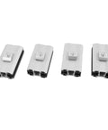 Heavy-Duty Solar Panel Mount Clamp Kit For Film Modules, anodized aluminum brackets with screws, 4 pack, outdoor grade