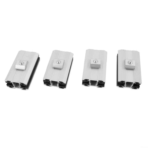Heavy-Duty Solar Panel Mount Clamp Kit For Film Modules, anodized aluminum brackets with screws, 4 pack, outdoor grade