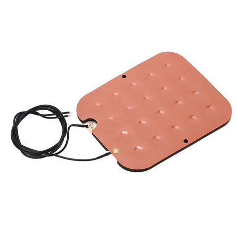 Seat Belt Warning Sensor Pad 50V Thin Film Pressure Sensor for Cars, High Accuracy ABS Force Sensor, Auto Interior Belt Reminder Pad with Single Resistor Design for Reliable Passenger Safety, brown pad with black wire