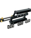 Pro Grade Adjustable Locating Pin Fixture Kit For Milling Cutter Self Centering Drill Guide And Punch Locator For Woodworking Tool Accessories Side And End Milling 6 8 10 Millimeter, aluminum clamp with 9 sleeves