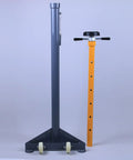 Heavy Duty Under Hoist Jack Stand Adjustable Foldable Engine Support For Big Rigs And Trucks showing steel frame and adjustable height mechanism.