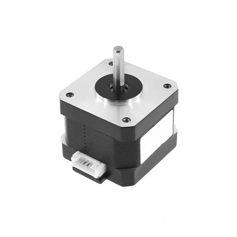 2 Phase 1A 34mN.m NEMA 17 Stepper Motor 1.8 Degree 42x42mm Frame For 3D Printers CNC Machines Engraving And Automation With 4 Wire DC 3.4V Holding Torque 34mN.m Driver Compatible, black 42mm motor