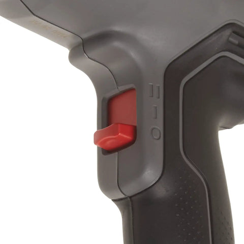 Close-up of control switch on Heat Gun 1500 Watt Corded Workhorse With Dual Temperature Settings And Two Speed Modes