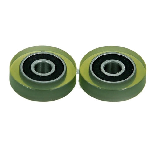 Polyurethane Covered Bearing Set 6x24mm 4 Pack Shaft 6mm Urethane Shield Ball Bearings Sealed Design No Grease Needed