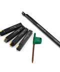 Three Eighths Inch Shank Lathe Turning Tool Set With 5 Indexable Inserts And Holders For External And Internal Turning
