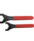 Heavy Duty ER25UM And ER32UM Precision Collet Wrench Tool for CNC Lathe Milling Spindle with red rubber grips