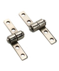 Two 360-degree torque hinge assemblies with damping cylinders and mounting holes.