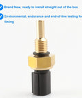 Engine Coolant Temperature Sensor 1580811 Drop In Swap for Honda and Acura with gold threaded design and black base.