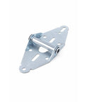 Rock Solid 14 Gauge Heavy Duty Galvanized Steel Garage Door Hinge Number One Replacement Hardware showing zinc coated metal design.