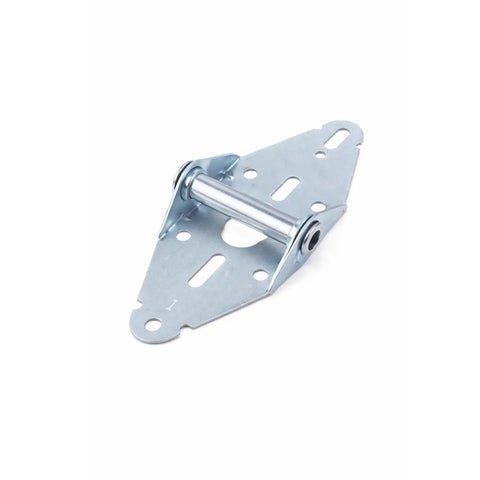 Rock Solid 14 Gauge Heavy Duty Galvanized Steel Garage Door Hinge Number One Replacement Hardware showing zinc coated metal design.
