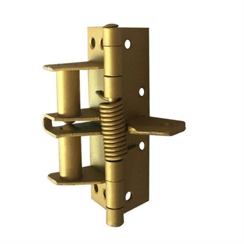 Two Pack Hidden Self Closing Door Hinges With Spring Loaded Action, Silent Soft Close for cabinets, furniture and windows, side view