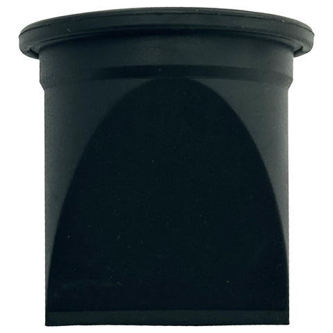 One And One Half Inch Duckbill Valve Kit Replacement For RV And Boat Toilet And Refrigerator Vacuum Generators S T J VHT VG Series Pumps Backflow Prevention Kit Four Pack shown in black, side angle view