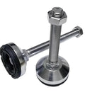 Adjustable Foot Furniture Levelers With Rubber Non Slip Pads For Tables Chairs And Cabinets Four Pack Heavy Duty Metal Base Easy Height Tuning