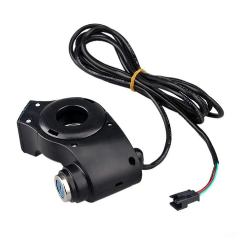 Thumb Throttle With Key Lock For Electric Bikes And Scooters 24V To 72V Power Switch With Real Time Voltage Display 22mm Mount