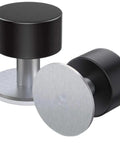 Heavy Duty Stainless Steel Door Stopper With Ultra Strong Adhesive Wall Mount Sound Dampening Door Noise Floor Safe Bumper