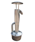 Outdoor Smudge Pot Heater With Heat Dish For Long Night Warmth, 7 Gallons Diesel Burn, 10 To 14 Hour Tank, Use Diesel Kerosene Or Cooking Oil For Cleanest Burn, No Tending To Fire All Night, Great For Patio Or Campsite.