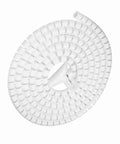 Kick That Nasty Cord Clutter To The Curb With This Highly Flexible Zip Up Spiral Cable Wrap Tube, white, flexible, cable organization.