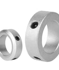 Heavy Duty Aluminum Alloy Fixed Locking Limit Ring Shaft Collar Retainer Clamping With Screws Adjusts 6 To 30mm Dia For Machinery Industrial