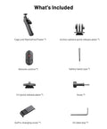 GoPro CapLock MantisPod Power 5000mAh Battery Grip Mount With Quick Release Charging Handle And 10 Meter Magnetic Remote set inclusion
