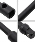 Close-up view of Heavy Duty Extended Double Ended Socket Wrench Set Rock Solid Hex Head showcasing hex tip details and sturdy construction.