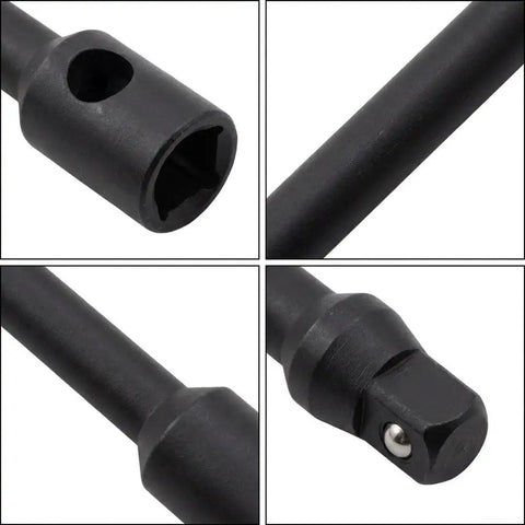 Close-up view of Heavy Duty Extended Double Ended Socket Wrench Set Rock Solid Hex Head showcasing hex tip details and sturdy construction.