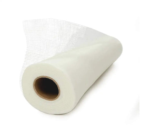Roll of Self-Adhesive EIFS Stucco Mesh Reinforcement Tape 38 Inch by 150 Foot Fiberglass Drywall Joint Tape for crack repair