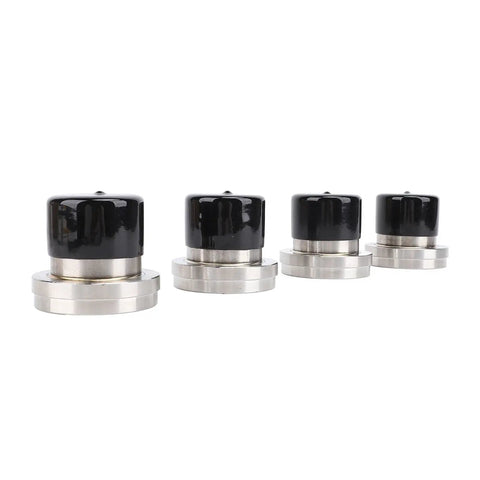 4 Piece Boat Trailer Bearing Protector Caps Stainless Steel Wheel Bearing Covers With Dust Caps 2.717 Inch Enhanced Fit