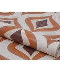 Rolled Trippy Orange Wallpaper for Retro Vibes Paste The Wall Non Woven Washable Finish with 12 Inch Pattern Repeat on display